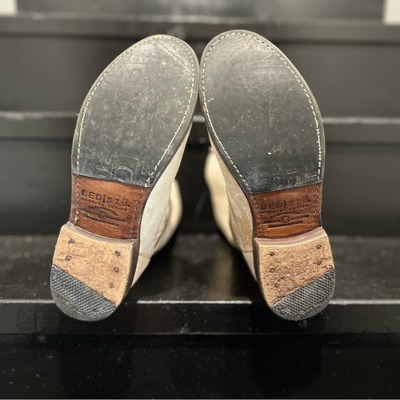 Bed Stu white / cream moto double zip mid- calf boots sz 8 - Picture 4 of 12